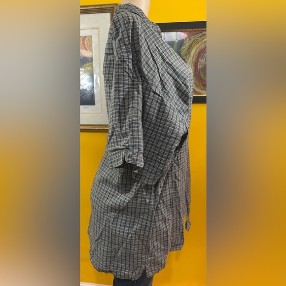 Columbia Sportswear Company Men’s Woven Blue Gray Short Sleeve Button Down Shirt - Picture 3 of 16